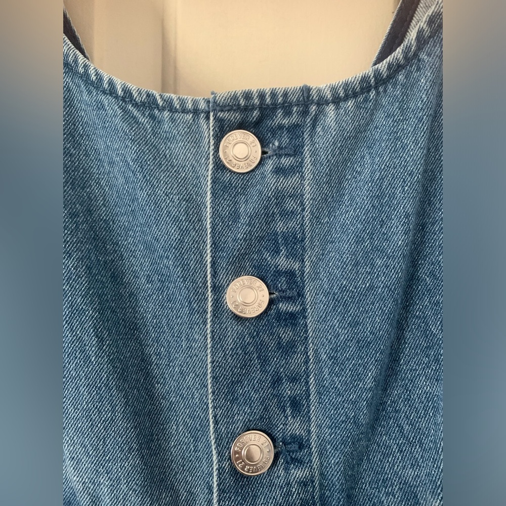 NWOT Forever21 midi denim dress - Picture 4 of 6